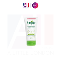 Sữa rửa mặt cho da khô Simple Moisturising Facial Wash 50ml dạng tuýp (Bill Anh)