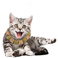 Cat Catnip Toys Natural Silvervine Beaded Necklace Catnip Chew Toys Mint Grass Cat Toy Teethers Interactive Toy for Cats