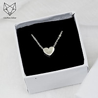 Dây Chuyền Bạc Nữ S99 CaoBac Silver Mặt Trái Tim Dẹp Phong Cách Cổ Điển Cho Bạn Nữ