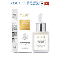 Serum dưỡng trắng da mặt Yococi giúp phục hồi sáng da, căng bóng ngăn ngừa lão hóa se khít lỗ chân lông White Perfect Face Serum 20ml