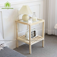 KỆ GƯƠNG 2 TẦNG ĐẦU GIƯỜNG - GLASS SHELF