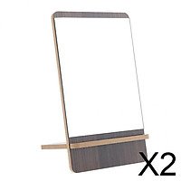 2xCountertop Makeup Vanity Mirror Detachable for Bathroom Cosmetic Shaving M