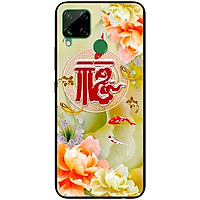 Ốp lưng dành cho Realme C15 mẫu Cá và Mẫu Đơn