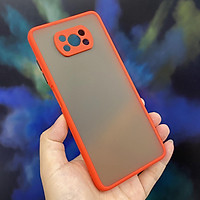 Ốp lưng cho Xiaomi Poco X3 NFC trong nhám viền màu che camera