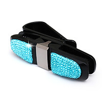 Bling Sunglasses Holder Clip Diamond Rhinestone Shining 180 Degree Rotation Glasses Holder For Car