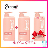 Mua 2 Tặng 1 - Kem Dưỡng Trắng Da Cho Mặt Và Body Emmié Có Chứa 5 % Niaciamide 250ml