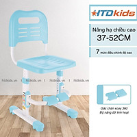 Ghế học sinh thông minh tăng giảm chiều cao có gác chân giúp điều chỉnh tư thế ngồi đúng