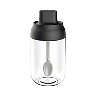 Hũ Thủy Tinh Đựng Gia Vị, Dầu Ăn, Mật Ong JIMMEAL 250ml Cao Cấp (Đen)