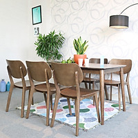 Bộ Bàn Ăn Mặt Gỗ Venus 6 Ghế IBIE DTVES6