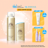 Combo Kem chống nắng dưỡng da dạng sữa Anessa Milk SPF 50+ PA++++ 60ml và Kem chống nắng dưỡng da dạng xịt Anessa Spray 60g