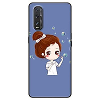 Ốp lưng dành cho Oppo A5 ( 2020 ) - A9 ( 2020 ) - Find X2 - F11 Pro mẫu Cô Gái Búi Tóc