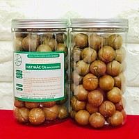 Hạt Mắc Ca Nứt Vỏ Sấy - HSaHa - Rang Chín - Nhập Khẩu Úc - Loại Tốt Nhất - Hộp 500g (Tặng Dụng Cụ Tách Vỏ)