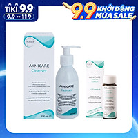 Bộ sản phẩm cho da mụn bọc, mụn viêm, giảm nhờn Aknicare (Sữa rửa mặt + Lotion)