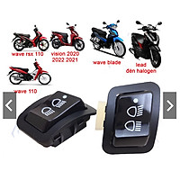 Công tắc tắt đèn loại 1 cho các xe như wave, rsx, vision,lead, blade lắp như zin không đục khoét