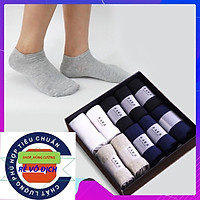 Combo/5/hộp tất nam 50 đôi chống thối cổ thấp