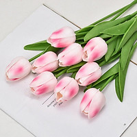 Hoa Tulip PU cao su cao cấp y như thật 99% - hoa giả Trang trí để bàn