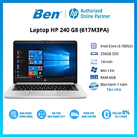 Laptop HP 240 G8 617M3PA (i3-1005G1/4GB/256GB SSD/14HD/VGA ON/WIN11/Silver) - Hàng Chính Hãng
