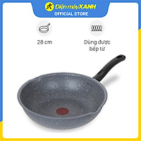 Chảo nhôm sâu chống dính đáy từ 28 cm Tefal Cook Healthy G1348695 - Hàng chính hãng