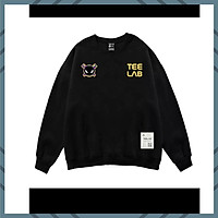 Áo sweater Nam Nử cổ tròn HÌNH TEELAB dáng rộng tròng đầu phong cách Hàn Quốc NAM