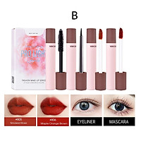 Set Trang Điểm PRO LIGHT: 1 Mascara + 1 Kẻ Mắt + 2 Son Lì của Feng Hang Hot Trend 2021