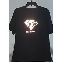 Áo thun Tay lỡ Nam Nữ Form Rộng In phản quang Black DIA màu đen size M,L,XL Trùm Unisex