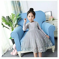 Đầm Bé Gái Phối Ren Dễ Thương Xinh Xắn Có Size 100