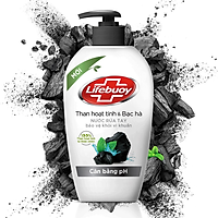Nước rửa tay Lifebuoy than hoạt tính & bạc hà 500g - 41914