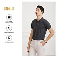 Áo Polo Nam N&MCLUB ngắn tay màu xám mã 2104033