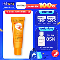 Kem chống nắng giảm bóng nhờn cho mọi loại da Photoderm MAX Aquafluide SPF 50+ - 40ml (Không màu)