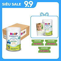 Thùng 6 lon sữa bột dinh dưỡng công thức HiPP 1 Organic Combiotic chất lượng hữu cơ, hỗ trợ, tăng cường sức khoẻ hệ miễn dịch, bổ sung omega 3,6 (DHA&ARA) dành cho trẻ dưới 6 tháng tuổi (6 lon x 800g)