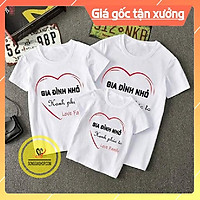 Áo Gia Đình Nhỏ Hạnh Phúc To - Thun Cotton - Đủ Size GD301T