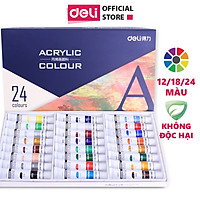 Màu Acrylic Chuyên Nghiệp Deli - 12/18/24 Màu - 73856/73857/73858