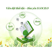 Viên đặt phụ khoa Egocilo se khít chống nấm ngứa và săn chắc an toàn cho phụ nữ hộp 3 viên (60g) làm sạch vùng kín, bệnh khí hư, viêm ngứa, đào thải các chất bẩn, tăng đàn hồi cho các hoạt động co dãn - Hàng chính hãng