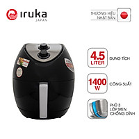 Nồi Chiên Chân Không Iruka I-68 (4.5L) - Đen - Hàng chính hãng
