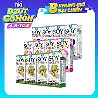 Combo 3 Lốc Sữa Đậu Nành Soy Secretz Mix 3 Vị Mè Đen, Collagen, Gạo Mầm Nhập Khẩu Chính Hãng Thái Lan