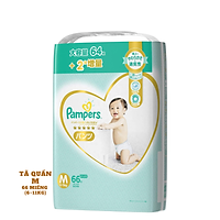 Bỉm - Tã quần Pampers Premium New size M 66 miếng (Cho bé 6~11kg)