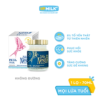 Tổ Yến Nguyên Chất Chưng Gừng VPMilk True Nest - Không Đường (hộp 1 lọ x 70 ml)