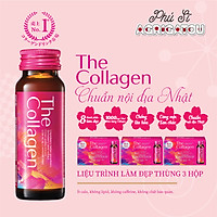 01 Thùng 03 hộp Nước uống đẹp da The Collagen Shiseido (Hộp 10 chai x 50mL)