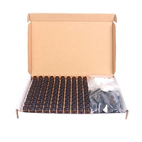 100pcs 3ml Amber Glass Bottles for Essential Oils Sample Bottles Refillable Empty Bottle with Black Caps for Oil