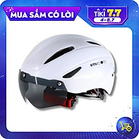 Nón bảo hiểm xe đạp có kính Protec Win 018, nón bảo hiểm chơi thể thao ngoài trời tiêu chuẩn châu âu, kính mát, chống tia UV