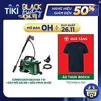 Combo Máy Phun Xịt Rửa Áp Lực Cao Bosch Easyaquatak 110 + Dây Nối Dài 6m Và Đầu Phun 90 Độ