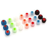 6 Pairs 12 PCS 3.8mm Soft Silicone In-Ear Earphone Covers Earbud Tips Earbuds Eartips Dual Color Ear Pads Cushion for