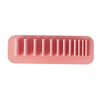 2X Silicone Wall Mount Makeup Brush Holder Display Rack Shelf Pink