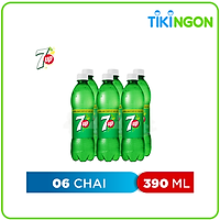 Lốc 6 Chai Nước Giải Khát 7Up (390ml/Chai)