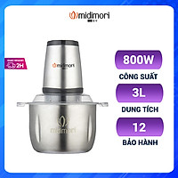 Máy Xay Thịt Cối Inox 3L Midimori (800W) - Hàng Chính Hãng