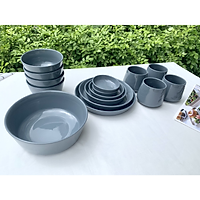 Bộ bát đĩa 4 người 15P - Mono - Erato - Hàng nhập khẩu Hàn Quốc