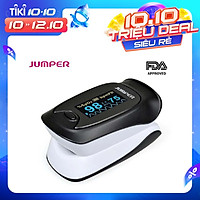 Máy đo nồng độ oxy máu SPO2 và nhịp tim, chỉ số PI Jumper JPD-500D (Chứng nhận FDA hoa kỳ + xuất USA)
