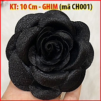Tag Hoa Trà Lớn Cài Áo HANDMADE, Kiểu Cài Áo Hoa Có Ghim, Có Trâm Cài Áo Váy Màu Hồng, Trắng, Nâu Kích Thước 10 CM CH001