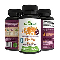 DHEA 100mg Daily Supplement for Men and Women – Promotes Optimal Hormone Level - Mood, Vitality and Physical Performance Boost - 90 Vegetable Capsules – by ForestLeaf