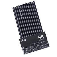 12 Pcs HB Writing Pencil Set Graphite Core Drawing Sketching Notes Taking For Students Beginners And Artists